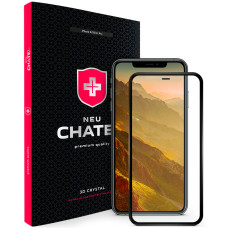Защитное стекло NEU Chatel Full 3D Crystal Glass for iPhone X/XS/11 Pro, Black