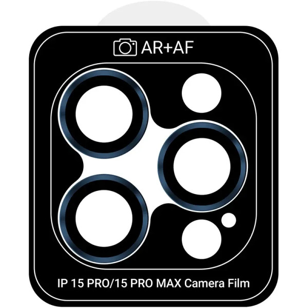 Защитное стекло для камеры ArmorStandart Protective Glass Pro for Camera iPhone 15 Pro/15 Pro Max Blue Titanium (ARM73320)