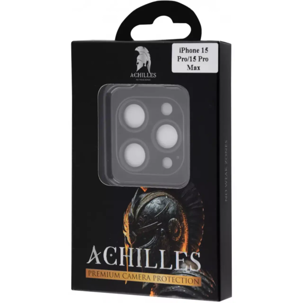 Защитное стекло для камеры Achilles Protective Glass for Camera 15 Pro/15 Pro Max, Black