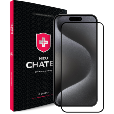 Защитное стекло NEU Chatel Corning Gorilla Glass with Mesh for iPhone 15 Pro Max Front, Black