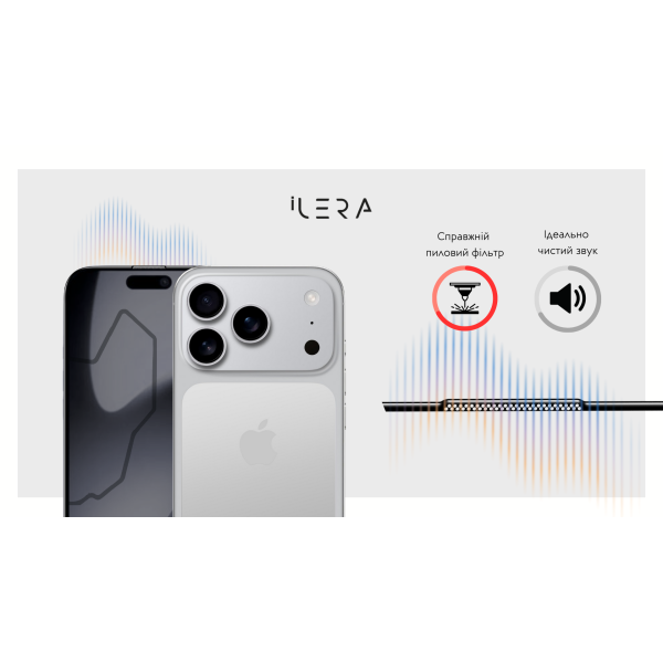 Защитное стекло для телефона iLera DeLuxe Incognito Glass for iPhone 17 Pro Max