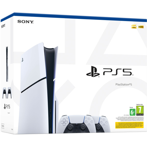 Ігрова приставка - консоль Sony PlayStation 5 Slim Blu-ray Edition 1TB + DualSense Wireless Controller