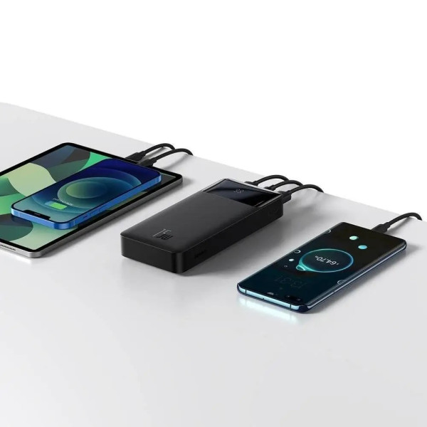 Внешний аккумулятор (павербанк) Baseus Bipow Digital Display 15W 20000mAh Black (PPDML-J01)