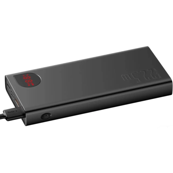 Внешний аккумулятор (павербанк) Baseus Adaman Metal Digital Display 20000mAh 22.5W 2021 Editon Black (PPAD000101, PPADM20S)