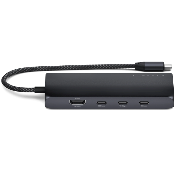Мультипортовый адаптер Satechi USB-C Multiport Adapter 8K with Ethernet V3, Midnight (ST-P8KED)