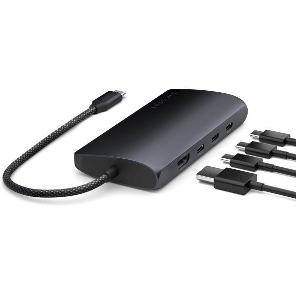 Мультипортовый адаптер Satechi USB-C Multiport Adapter 8K with Ethernet V3, Midnight (ST-P8KED)