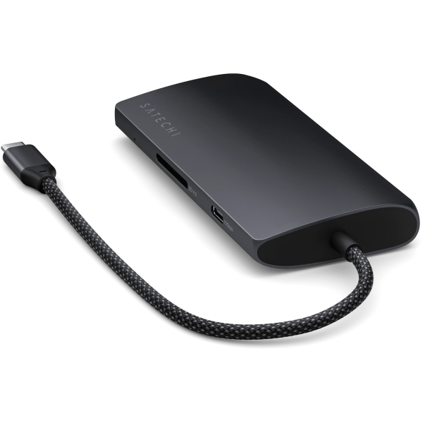 Мультипортовый адаптер Satechi USB-C Multiport Adapter 8K with Ethernet V3, Midnight (ST-P8KED)