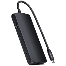 Мультипортовый адаптер Satechi USB-C Multiport Adapter 8K with Ethernet V3, Midnight (ST-P8KED)