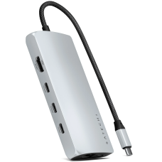 Мультипортовый адаптер Satechi USB-C Multiport Adapter 8K with Ethernet V3, Silver (ST-P8KES)