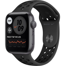 Б/У Смарт-часы Apple Watch Nike SE GPS 44mm Space Gray Aluminum Case w. Anthracite/Black Nike Sport B. (MYYK2)