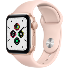 Б/У Смарт-часы Apple Watch SE GPS 40mm Gold Aluminum Case w. Pink Sand Sport B. (MYDN2)