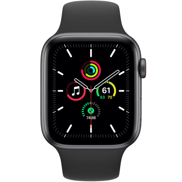 Б/У Смарт-часы Apple Watch SE GPS 40mm Space Gray Aluminum Case w. Black Sport B. (MYDP2)