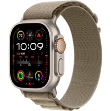 Смарт-часы Apple Watch Ultra 2 GPS + Cellular 49mm Titanium Case with Olive Alpine Loop - Medium (MREY3, MRFJ3)