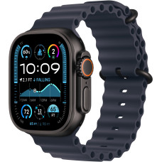 Смарт-часы Apple Watch Ultra 2 GPS + Cellular 49mm Black Titanium Case with Navy Ocean Band (MYTC3, MYPA3)