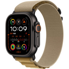 Смарт-часы Apple Watch Ultra 2 GPS + Cellular 49mm Black Titanium Case with Tan Alpine Loop - S (MYTF3, MYQ03)
