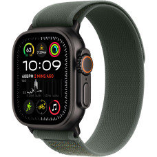 Смарт-часы Apple Watch Ultra 2 GPS + Cellular 49mm Black Titanium Case with Green Trail Loop - S/M (MYTJ3, MYQ33)