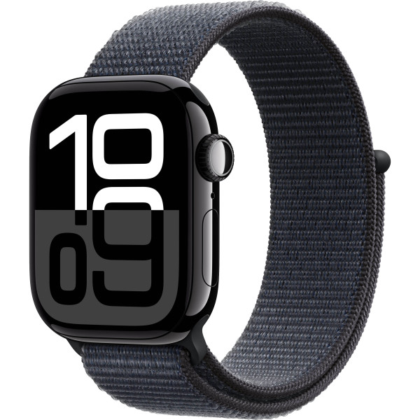 Смарт-часы Apple Watch Series 10 GPS 42mm Jet Black Alu. Case w. Ink Sport Loop (MWWG3)