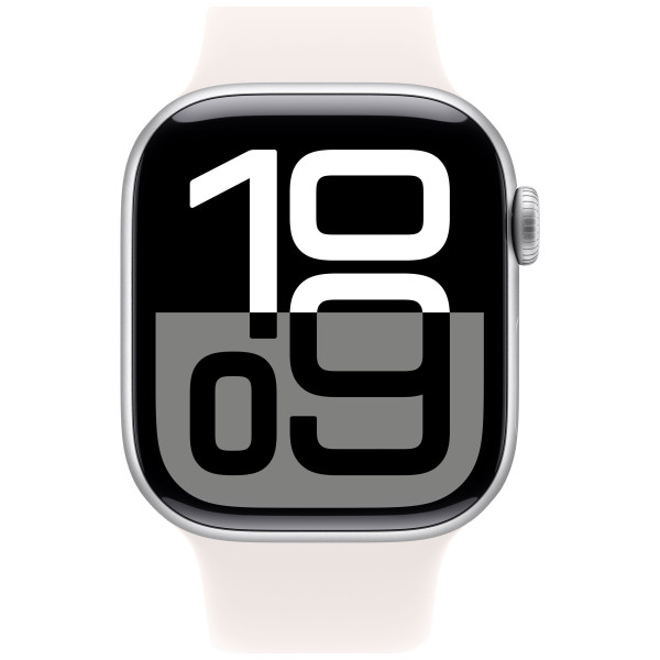 Смарт-часы Apple Watch Series 10 GPS + Cellular 42mm Silver Alu. Case w. Light Blush Sport Band - M/L