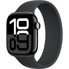 Смарт-часы Apple Watch Series 10 GPS 42mm Jet Black Alu. Case w. Black Solo Loop Size 6 (MWWX3+MY7V3)