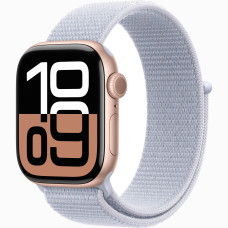 Смарт-часы Apple Watch Series 10 GPS 46mm Rose Gold Alu. Case w. Blue Cloud Sport Loop
