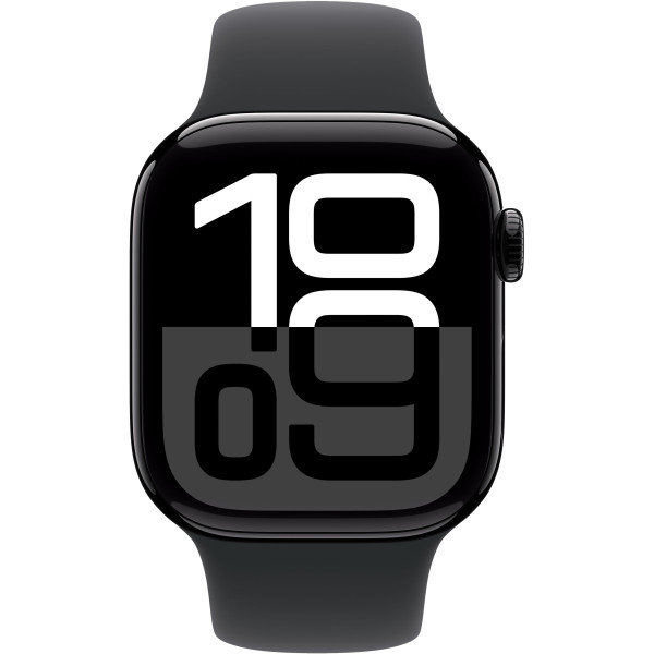  Смарт-часы Apple Watch Series 10 GPS + Cellular 42mm Jet Black Alu. Case w. Black Sport Band - S/M (MWX63)
