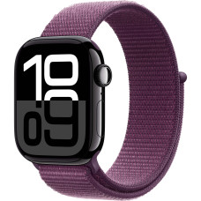 Смарт-часы Apple Watch Series 10 GPS 46mm Jet Black Alu. Case w. Plum Sport Loop