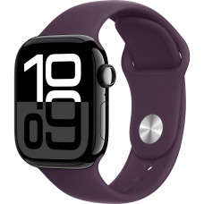 Смарт-часы Apple Watch Series 10 GPS 46mm Jet Black Alu. Case w. Plum Sport Band - M/L