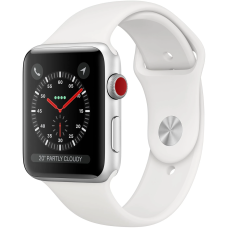 Б/У Смарт-часы Apple Watch Series 3 GPS + Cellular 42mm Silver Aluminum Case with White Sport Band (MTGR2)