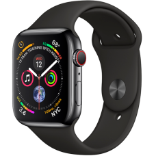 Б/У Смарт-часы Apple Watch Series 4 GPS + LTE 44mm Black Steel w. Black Sport b. Black Steel (MTV52, MTX22)