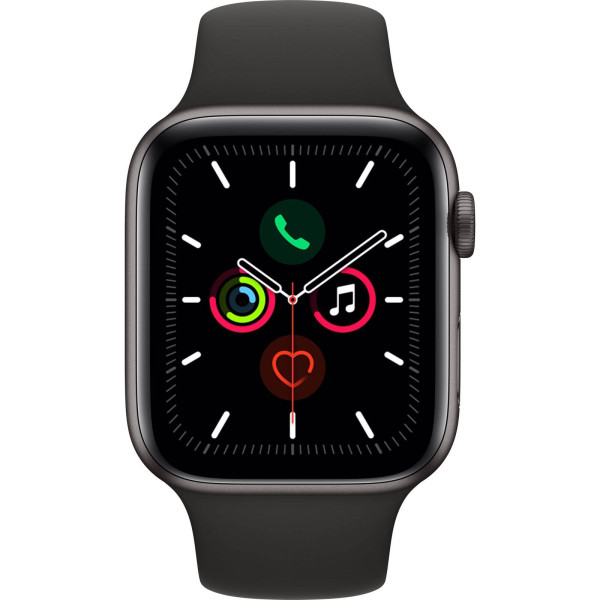 Б/У Смарт-часы Apple Watch Series 5 GPS + Cellular 44mm Space Black Titanium Case with Black Sport Band (MWR52)