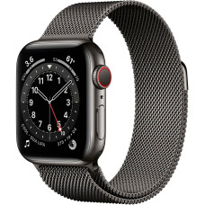 Смарт-часы Apple Watch Series 6 GPS + Cellular 40mm Graphite S. Steel Case w. Graphite Milanese L. (MG2U3+M06Y3)