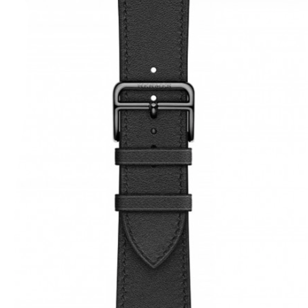 Смарт-часы Apple Watch Hermes Series 6 44mm GPS + Cellular Space Black Stainless Steel Case with Noir Single Tour (MJ3H3)