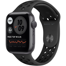 Б/У Смарт-часы Apple Watch Nike Series 6 GPS 44mm Space Gray Aluminum Case w. Anthracite/Black Nike Sport B. (MG173)