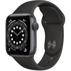 Б/У Смарт-часы Apple Watch Series 6 GPS 40mm Space Gray Aluminum Case w. Black Sport B. (MG133)