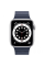 Смарт-часы Apple Watch Series 6 44mm Silver Aluminum Case with Diver Blue Leather Loop (M02D3) (Open Box)