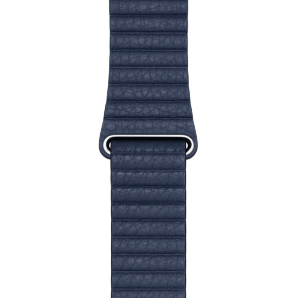 Смарт-часы Apple Watch Series 6 44mm Silver Aluminum Case with Diver Blue Leather Loop (M02D3) (Open Box)