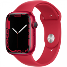 Б/У Смарт-часы Apple Watch Series 7 GPS 45mm PRODUCT RED Aluminum Case With PRODUCT RED Sport Band (MKN93)