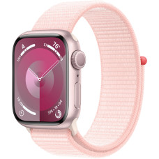 Смарт-часы Apple Watch Series 9 GPS 41mm Pink Aluminum Case w. Light Pink S. Loop (MR953)