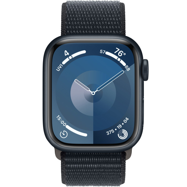 Смарт-часы Apple Watch Series 9 GPS 45mm Midnight Aluminum Case w. Midnight S. Loop (MR9C3)
