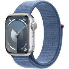 Смарт-часы Apple Watch Series 9 GPS 41mm Silver Aluminum Case w. Winter Blue S. Loop (MR923)