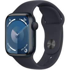 Смарт-часы Apple Watch Series 9 GPS 41mm Midnight Aluminum Case w. Midnight Sport Band - M/L (MR8X3)