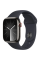 Смарт-часы Apple Watch Series 9 GPS + Cellular 41mm Graphite S. Steel Case w. Midnight Sport Band - S/M (MRJ83)