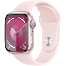 Смарт-часы Apple Watch Series 9 GPS 41mm Pink Aluminum Case w. Light Pink Sport Band - M/L (MR943)