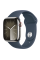 Смарт-часы Apple Watch Series 9 GPS + Cellular 41mm Silver S. Steel Case w. Storm Blue Sport Band - S/M (MRJ23)